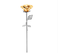 Fleur de Rose éternelle en couleur, 1 pièce, fausses fleurs, pour la création, pour un anniversaire, couleur bleue