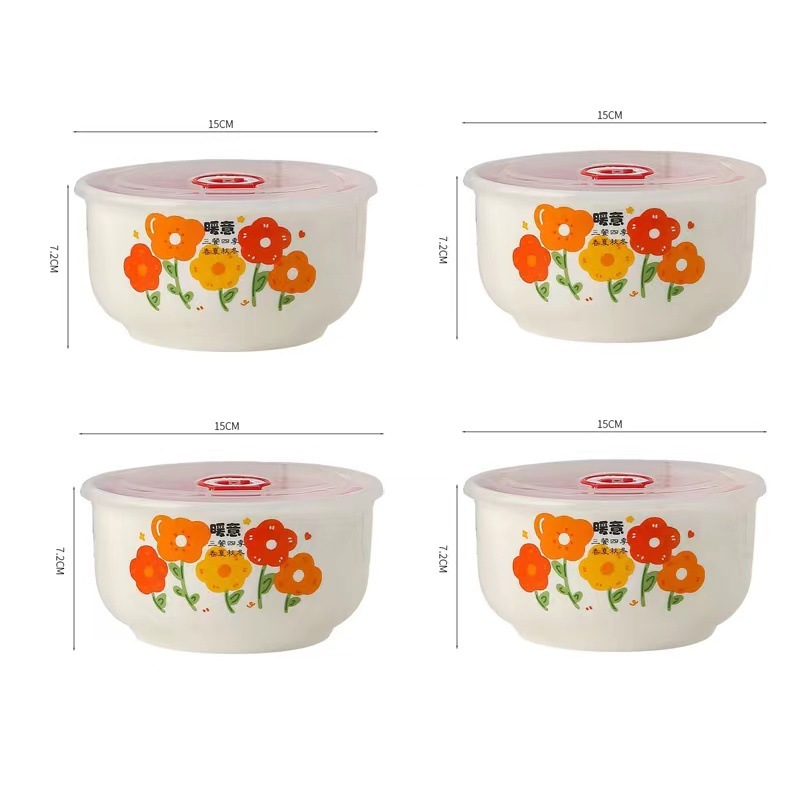 Coperchi bianchi Warm-4 per ciotole da 6 pollici
