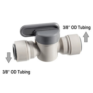 Vanne d'arrêt droite en ligne, raccord rapide de tuyau de tuyau de 3/8 '', joint de raccord enfichable de tube de bière, interrupteur de distributeur d'infusion - Product Image 4