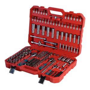 סט כלים לתיקון רכב, ידני, 171 חלקים, מפתח ברגים עם ידית ראצ'ט, ערכת תחזוקה לרכב - Product Image 6