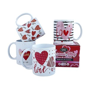 Mug en céramique Simple Home 11oz, design amour de la Saint-Valentin, passe au lave-vaisselle, tasse cadeau - Product Image 5