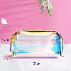 Bolsa de Cosméticos Transparente de TPU de Alta Calidad para Mujer, con Cierre de Cremallera, Moderna, Resistente al Agua, para Artículos de Aseo, con Diseño Láser - Product Image 3