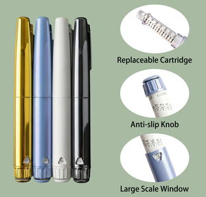 Custom Logo Reusable Automatic Dosing <b>Pen</b> for 3ml Peptide Cartridge with Protective <b>Box</b> Packaging - Product Image 1