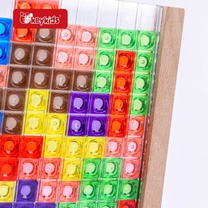 モンテッソーリパズル3D木製透明脳玩具子供用W14A395 - Product Image 2