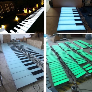 Lampe de sol à induction <span class=keywords><strong>pour</strong></span> piano, lampe de sol interactive à capteur de mouvement, lampe de scène musicale interactive, lumière de sol à induction RGB - Product Image 3