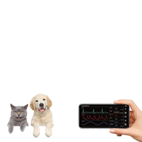 Bluetooth alat Monitor dokter hewan, Monitor oksimeter denyut medis untuk peralatan ECG hewan peliharaan