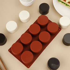 DIY8柱3D巧克力模具硅胶烤盘创意手皂摩丝蛋糕数字造型松饼盘装饰装饰 - Product Image 2