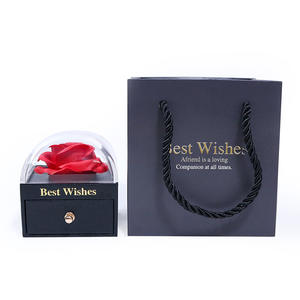 Boîte à bijoux créative en carton en forme de mini rose faite à la main, emballage pour montre, fleur éternelle, savon, ornement, collier, boîte cadeau - Product Image 5