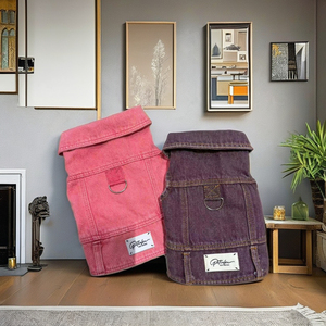 2025 गर्म नए आगमन कस्टम कुत्ते कपड़े एक्स के लिए छोटे मध्यम कुत्तों के लिए ठोस पैटर्न डेनिम कुत्ते के लिए ठोस पैटर्न डेनिम कुत्ते - Product Image 2