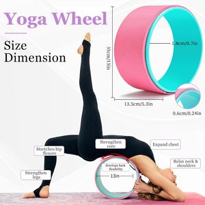 CZFIT Multifunctional Yoga Wheel Beginner Kit Includes a Soft Foam Roller, Yoga Blocks, and Trigger Point Therapy <b>Massage</b> <b>Balls</b> - Product Image 2