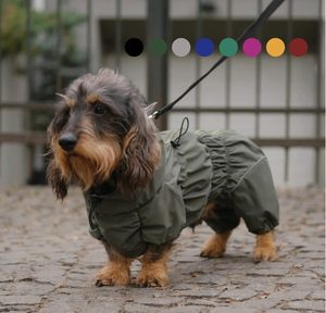 QQgift Imperméable pour chien de luxe personnalisé <span class=keywords><strong>Teckel</strong></span> <span class=keywords><strong>et</strong></span> <span class=keywords><strong>Corgi</strong></span> Tissu à membrane imperméable avec doublure en maille polaire Vêtements pour animaux de compagnie Style Bark & Go - Product Image 1