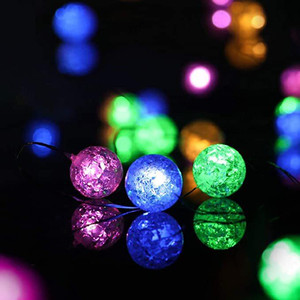 Perles craquelées cordes lumineuses fleur fleur <span class=keywords><strong>LED</strong></span> chaîne fée lampe <span class=keywords><strong>chambre</strong></span> mariage rose cloches <span class=keywords><strong>guirlande</strong></span> déco luminaire extérieur - Product Image 4