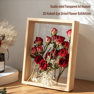Support <span class=keywords><strong>de</strong></span> présentation <span class=keywords><strong>de</strong></span> <span class=keywords><strong>fleurs</strong></span> séchées <span class=keywords><strong>en</strong></span> acrylique transparent double face, boîte <span class=keywords><strong>de</strong></span> rangement pour artisanat et bijoux faits <span class=keywords><strong>à</strong></span> la main - Product Image 2
