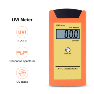 Medidor de índice UV portátil de mano para reptiles Medidas UVI <span class=keywords><strong>UVC</strong></span> UVB UVA Luces UV Potencia electrónica Garantía de 1 año - Product Image 2