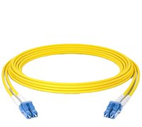 Latiguillo De Fibra Óptica Dúplex G657A LC/UPC A LC/UPC Monomodo OS2 Cable Amarillo 2.0mm
