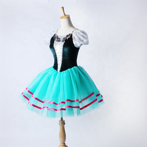 Robe de danse longue bleu lac pour filles <span class=keywords><strong>pas</strong></span> chère, <span class=keywords><strong>tutu</strong></span> de ballet professionnel Giselle - Product Image 2