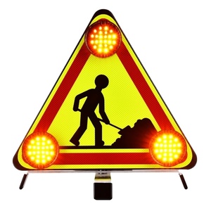 لوحة قيادة من الألومنيوم مخصصة مركبة مركبة من أجل السلامة وتحذير شمسي على الطريق سعر علامة إنشاء الطرق - Product Image 1