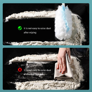 Offre Spéciale : <span class=keywords><strong>Plumeau</strong></span> Électrostatique Jetable en Microfibre pour Voiture, Nettoyage Statique des Plafonds, Manche Extensible, Recharge Incluse - Product Image 5