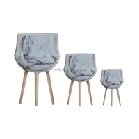 Pots de fleurs avec pieds de soutien Utilisation à domicile Soutenir les pieds en bois Style de pot de plantes