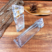 Pompe à parfum de luxe écologique recyclable mate à bouchon carré anti-fuite 30ml 50ml 100ml avec impression sérigraphique et emballage