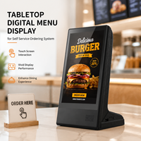 Écran tactile LCD numérique de table pour menu intérieur de 10,1 pouces, affichage publicitaire, système de commande en libre-service pour restaurant