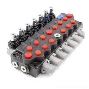 SD5 Manual Multi Way Valve 45L Min <b>7</b> Way Hydraulic Directional Control Valve G3/8 Internal Thread Cast <b>Iron</b> - Product Image 1
