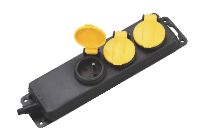 Prise d'extension E-SUN étanche IP44 à 6 voies longue multiprise avec courant nominal USB 16A 6 prises CA