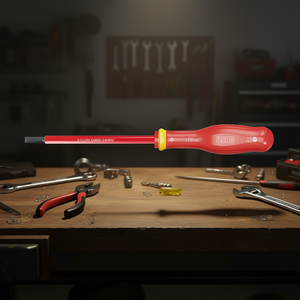 ไขควงด้ามแดง ยาว 100 มม. พร้อมปลายแบบมีร่อง สำหรับงานซ่อมแซมที่ต้องการความแม่นยำ - Product Image 3