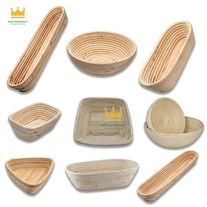 Handmade Oval Rattan Banneton Proofing <b>Basket</b> Sourdough <b>Bread</b> Baking <b>Basket</b> Wholesale Artisan Baker Tools Pack - Product Image 6