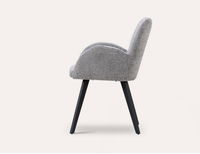 Échantillon Gratuit - Chaise de Restaurant Moderne en Gros - Fauteuil Nordique en Velours - Mobilier de Salle à Manger - Chaise de Salle à Manger en Tissu Capitonnée avec Pieds en Métal
