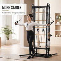 Torre Espiral de Pilates de Aleación de Aluminio Antideslizante Ajustable OEM de Fábrica, Entrenador Multifuncional de Fuerza Central para Gimnasio en Casa y Estudio de Yoga