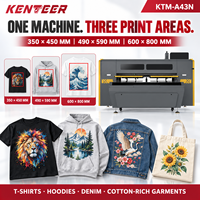 Imprimante multifonction Kenteer A3 DTF & DTG, machine d'impression commerciale pour t-shirts et textiles, imprimante jet d'encre, prix