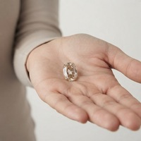 Diamant de laboratoire fantaisie couleur champagne, taille Old Mine, forme coussin, HPHT CVD, en vrac, pour la fabrication de bijoux, vente en gros, marque ChenJing