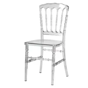 Wholesale Wedding Party Dinning Events Bulk Black Tiffany Resin Chiavari Chair with Seat Pad