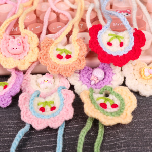 Custom DIY <b>Doll</b> Trade Fashion Crochet Mini Baby <b>Dolls</b> Bib Cartoon Mini Knit <b>Dolls</b> Mini Baby Bib - Product Image 1