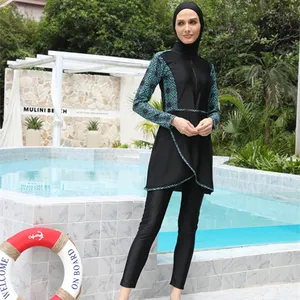 Muçulmano swimwear mulheres livre logotipo muçulmano modesto Oriente Médio facebikini moda facekini swimwear maiô maiô maiô praia desgaste