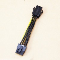 Adaptateur 10CM PCIe 6 broches à 8 broches, convertisseur de câble PCI-e 6 broches mâle à 8 broches femelle pour carte vidéo GPU alimentée PCI Express 8 broches