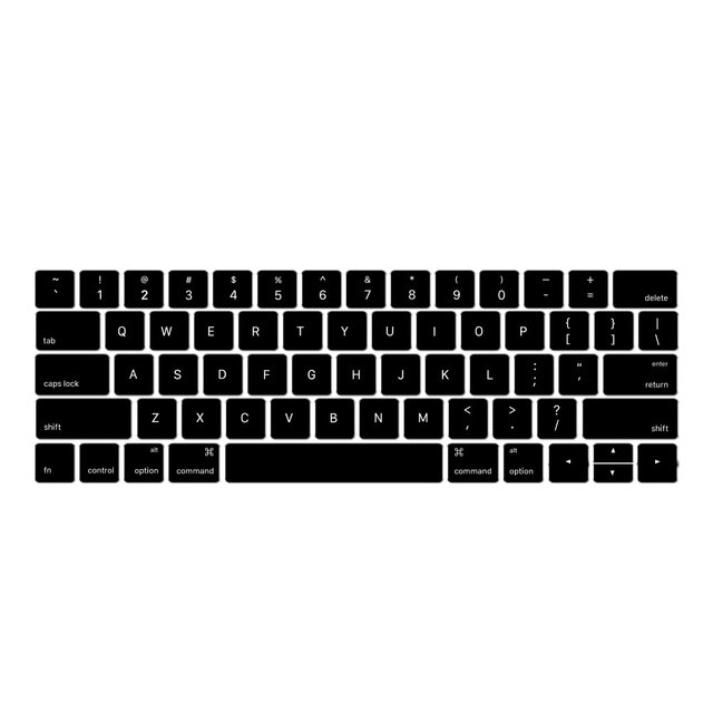 English Layout Silicone Keyboard Cover for MacBook Air 13 2022 Models A2681 A3113 A3240