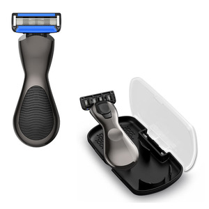 LILIPRO G1 ZInc Alloy Metal Creative 5 SS Blade Men Mini Razor Hairscaped Balls <span class=keywords><strong>Rasoir</strong></span> avec Natural Super-wide Aloe - Product Image 1