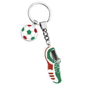 Portachiavi Scarpa da Calcio Italia con Ciondolo Pallone da Calcio, Accessorio in Metallo - Product Image 1