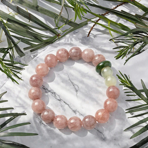 Natural Stone <b>Beaded</b> Bracelet Round <b>Crystal</b> Jewelry Meditation Gift for Women - Product Image 3
