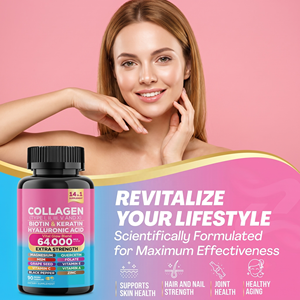 Capsule di bellezza complesse al collagene 14-in-1, molto vendute, <span class=keywords><strong>integratori</strong></span> per pelle, capelli e unghie per donne adulte, 90 capsule, vitamine e <span class=keywords><strong>minerali</strong></span> 2 - Product Image 3