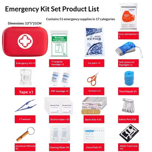 Trousse de secours EVA pour la maison, kit de survie en plein air, trousse de premiers soins portable, sac de secours pour voiture, équipement de sécurité pour le camping et la randonnée - Product Image 5