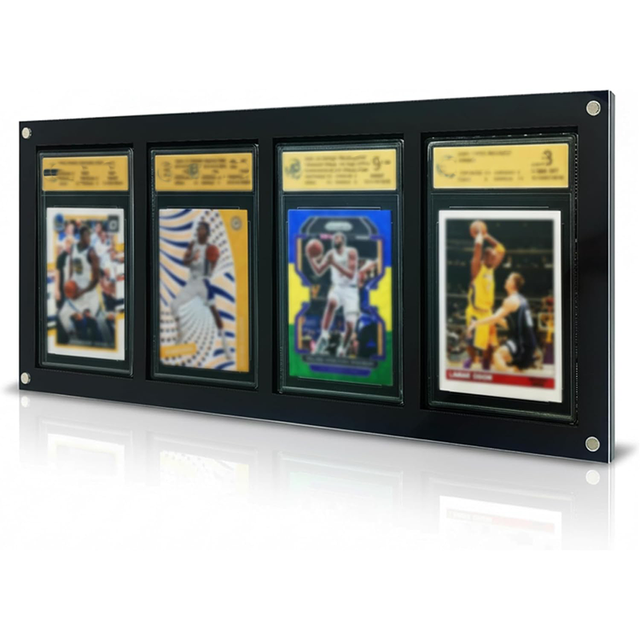 Magnetic Lid Game Pack Storage Case Handmade Clear Acrylic Pkmned Booster Pack Card Frame Holder Trading Card Game Display