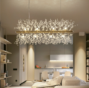 Lustres suspendus, luminaires de plafond vintage, luxe <span class=keywords><strong>moderne</strong></span>, or, <span class=keywords><strong>restaurant</strong></span>, maison, hôtel, cuisine, <span class=keywords><strong>décoration</strong></span> en cristal - Product Image 1