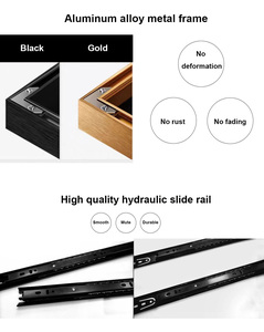 Moderno minimalista arte della <span class=keywords><strong>parete</strong></span> di nuovo Design specchio di cristallo dipinto di porcellana nascosto appeso con funzione Push Pull per uso decorativo - Product Image 5