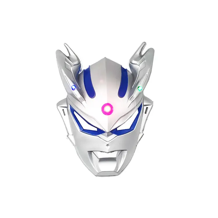 Giáng Sinh Trang Phục Nhân Vật Cosplay Nửa Mặt Mặt Nạ Giả Trang Đảng Bạc Cho Ultraman Mặt Nạ