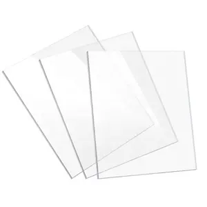 customize A3 A4 A5 cutting size Acrylic plastic clear transparent perspex sheet for laser cutting