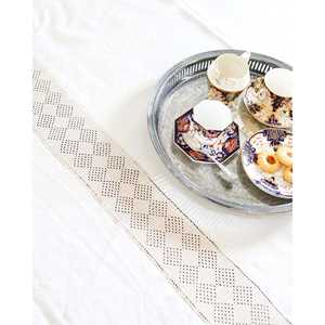 Fabriano Queen Size Hemp Bedspread Crochet Inserts Soft Polyester Customizable <b>Weight</b> <b>Quilted</b> Floral Print Pattern Kantha Home - Product Image 3