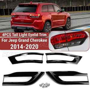 4x Cache de feux arrière de voiture pour Jeep Grand Cherokee 2014-2020, cadre décoratif de feux arrière, capots de feux arrière - Product Image 1